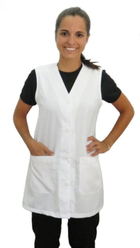 Plain Cotton Lab Coat, Size : M, S