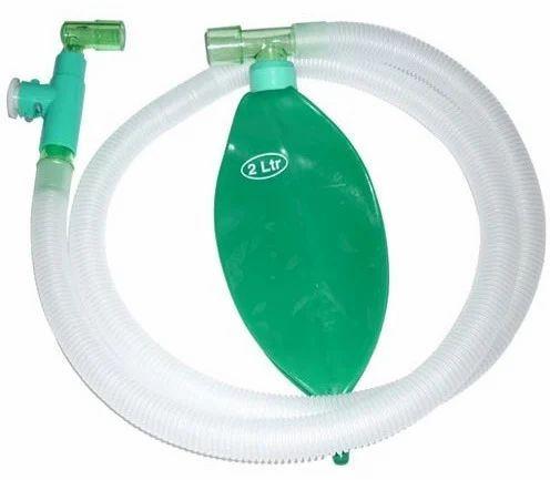 Green Rubber Magill Circuit, for Clinical Purpose, Pipe Length : Standard
