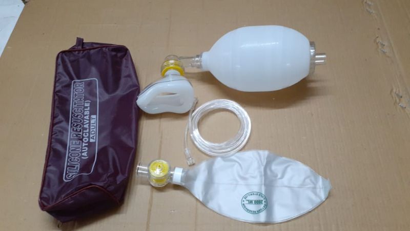 Pvc Rubber Silicon Resuscitator Ambu Bag, for Hospital, Feature : High Quality