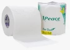 White Peace Toilet Paper Roll, Pattern : Plain