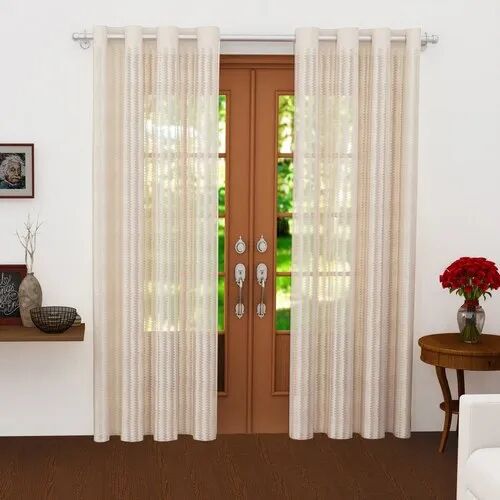 Polyester Door Sheer Curtain, Width : 120 CM