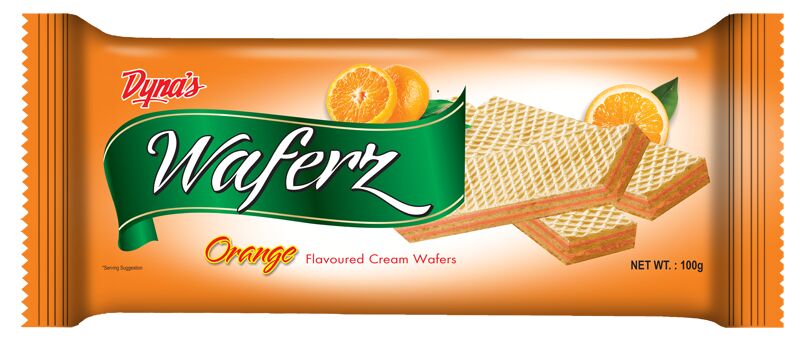Orange Flavored Wafers 100g