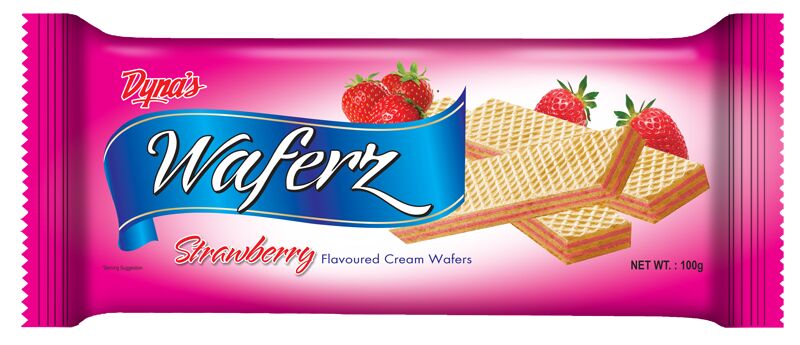 Strawberry Flavored Wafers 100g