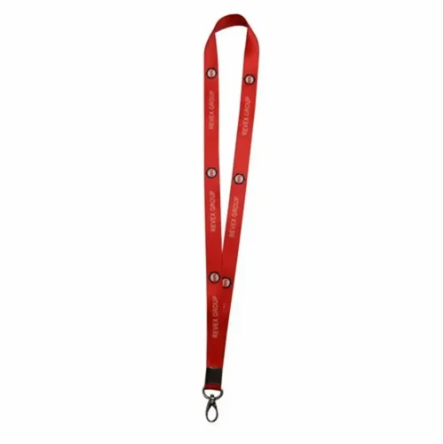 Creative Media Red Polyester Custom Card Lanyard, for School, Office ...