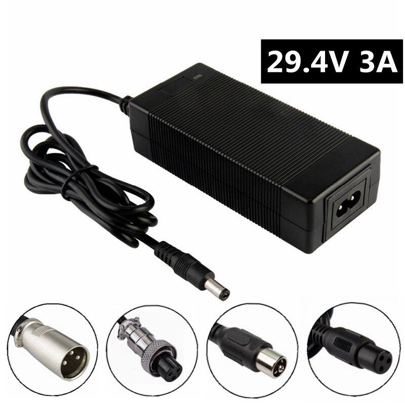 29V 3A Lithium Ion Battery Charger, Color : Black