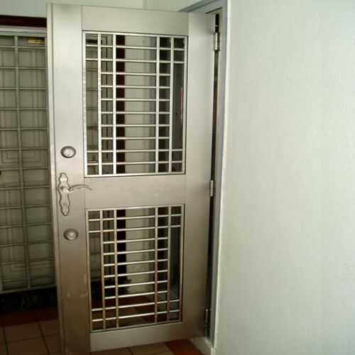 Mild Steel Door, for Residential, Restaurant etc, Office, Surface Treatment : Powder Coating