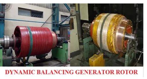 Dynamic Balancing Generator Rotor