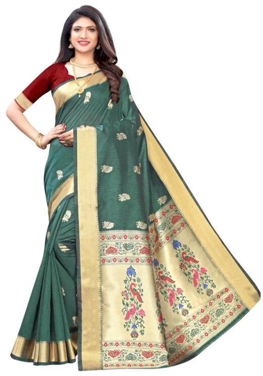 Bhagalpuri Silk saree, Saree Length : 5.50 Mtr