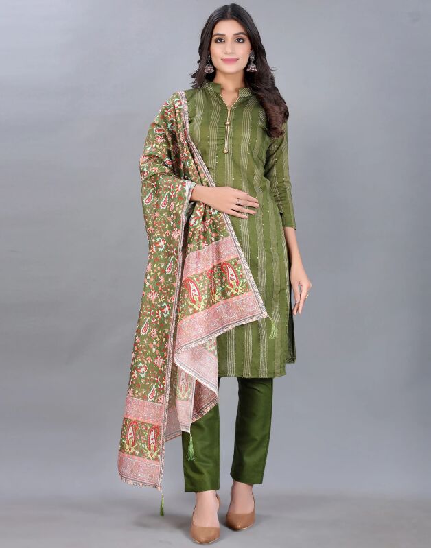 Cotton Unstitched Salwar Suit, Dupatta Length : 2 Mtr