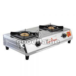 Rectangular CHEF ECO 2 Burner Gas Stove, for Cooking, Feature : High Efficiency, Light Weight