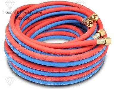 Round Gas Welding Hose, Color : Red