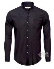 Black Plain Long Sleeve Shirt