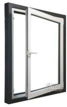 Tempered Clear Glass Aluminium Tilt