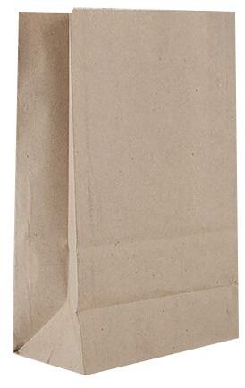 Plain Paper Bag Without Handle, Color : Brown