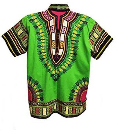 PARAS FASHION Printed Rayon African Dashiki Shirts, Size : L, M, XL, XX