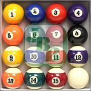 Chinese Pool Table Ball Set 2.1/16 Per Ball