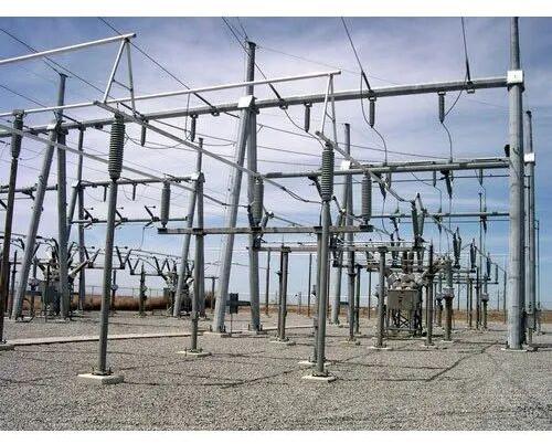 Mild Steel Switchyard Structure, Voltage : 11 KV