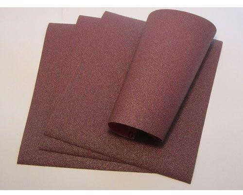 Aluminum Oxide Abrasive Emery Cloth Sheet, Color : Red