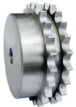 Polished Stainless Steel Duplex Chain Sprocket, for Vehicle Use, Size : 10-15inch