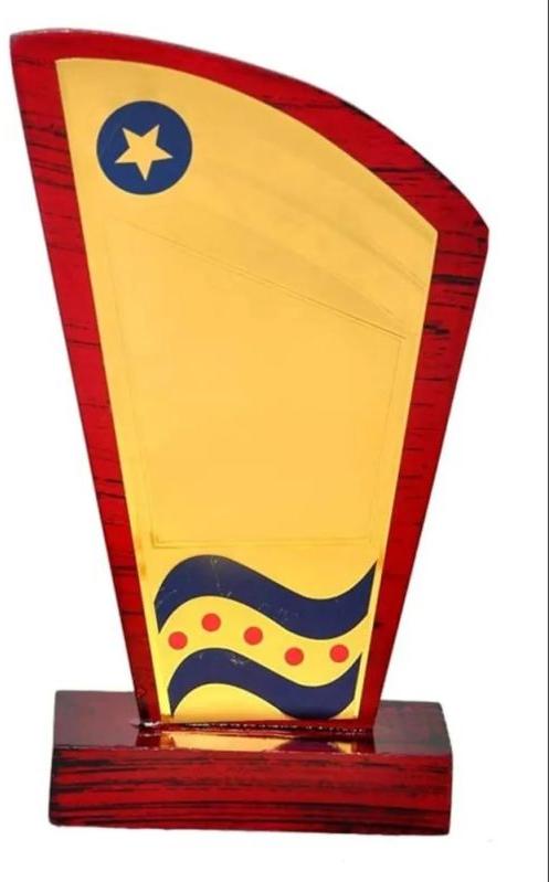 Brown Plain Wooden Shield Trophy