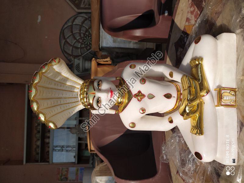 Marble parshwanath statue