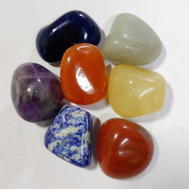 7 Chakra Healing Crystals Stone Tumble Set