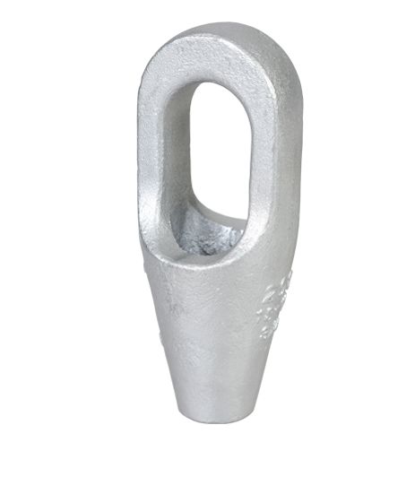 Silver Metal Open Spelter Socket, for Used Mast Raising Lines, Feature : 4 Times Stronger