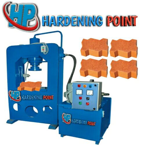 Hardening Point Interlocking Brick Making Machine, Power : 7 hp