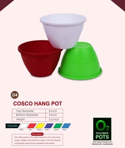 Cosco Hanging Pot, Size : 4 Inch