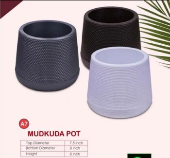 Mudkuda Polymer Pot, Size : 8 Inch