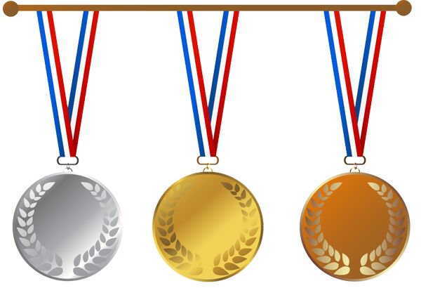 Polished Brass Sports Medal, Shape : Round