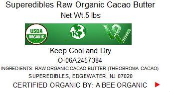 Superedibles Raw Organic Cacao Butter