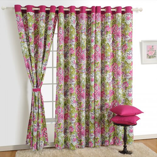 Printed Curtain, for Hotel, Home, Length : 9 Feet