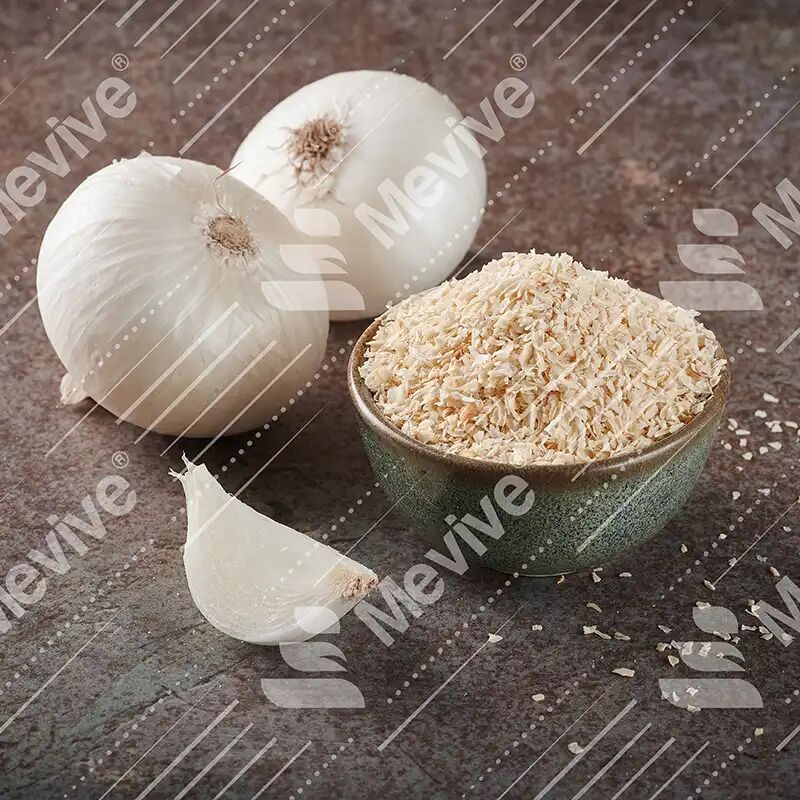 Mevive International Natural Dehydrated White Onion Minced, Packaging Size : 1kg