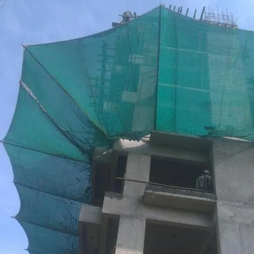 Green Nylon Construction Safety Net, Pattern : Plain