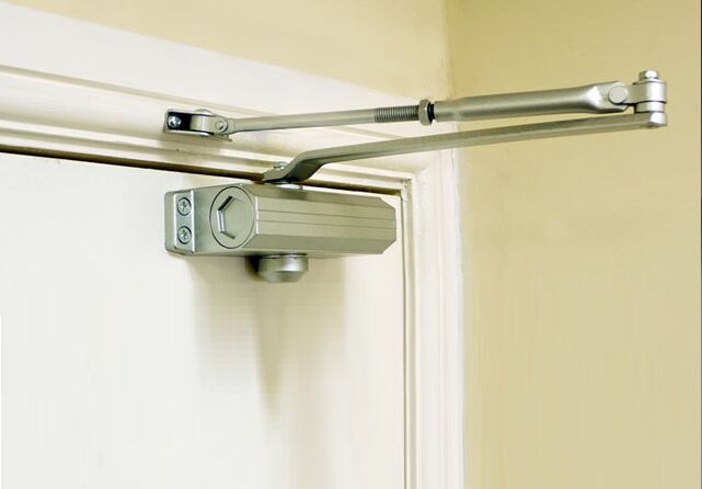 Power Coated Polished Brass hydraulic door closer, Technics : White Zinc Plated