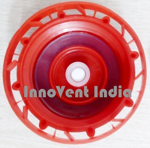 Round Vented Cap, Color : Red