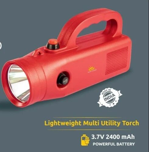 Mitva Plastic Rechargeable LED Torch, Model Number : MS 324