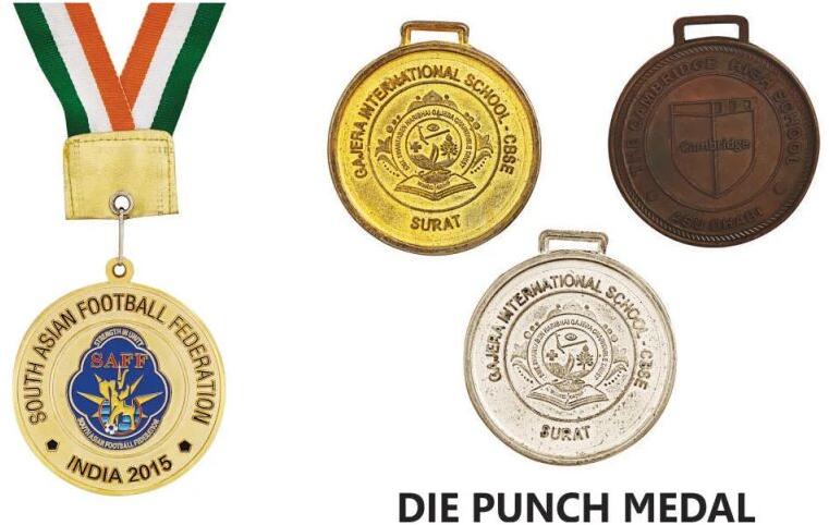 Die Punched Medal