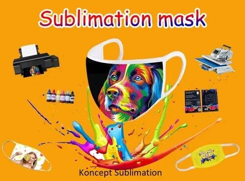 Fabric Sublimation Face Mask, for Anti Pollution