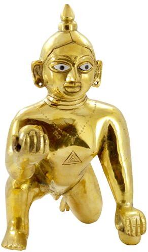 Brass Laddu Gopal Ji Statue