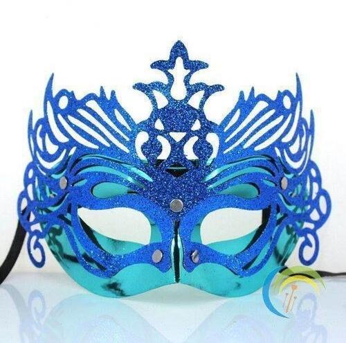 Plastic Carnival Eye Masks, Color : Blue