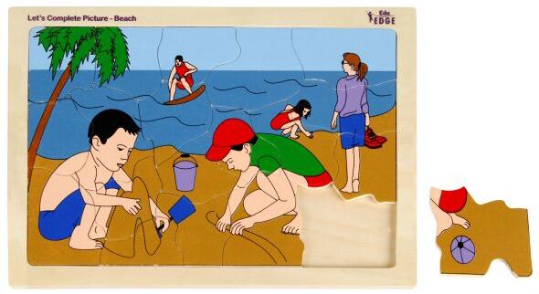 LET'S COMPLETE PICTURE - BEACH Educational puzzle Toys