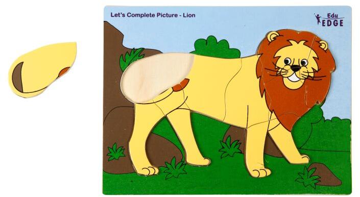 LET\'S COMPLETE PICTURE - LION Educational puzzle Toys