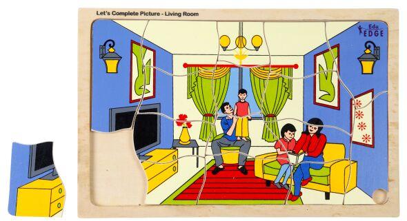 LET\'S COMPLETE PICTURE - LIVING ROOM Educational puzzle Toys