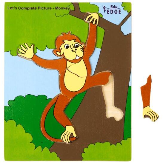 LET'S COMPLETE PICTURE - MONKEY Educational puzzle Toys
