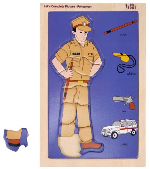 LET\'S COMPLETE PICTURE - POLICEMAN Educational puzzle Toys
