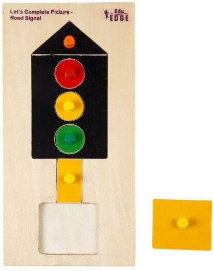 LET\'S COMPLETE PICTURE - ROAD SIGNAL Educational puzzle Toys