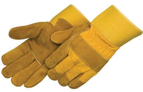 Leather safety gloves, Size : Medium, Large, Small