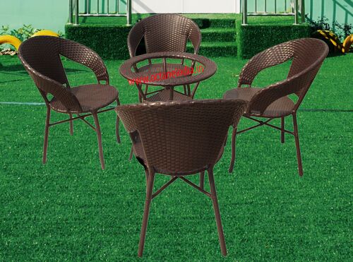 Wecker outdoor table set, Color : Brown